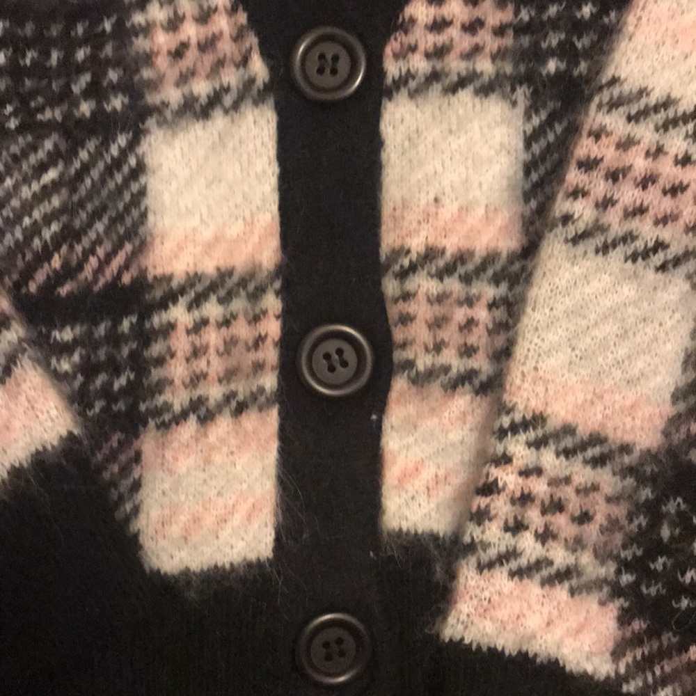 NWT Zara beautiful soft plaid sweater small - Picture 4 of 6